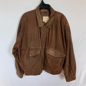 Georgetown Leather Design - Men's Bomber Jacket - Classic Casual - 1986 - Brown
